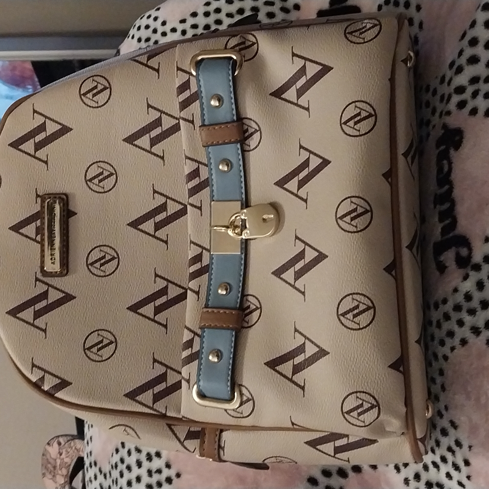 Stylish Cream and Brown Backpack